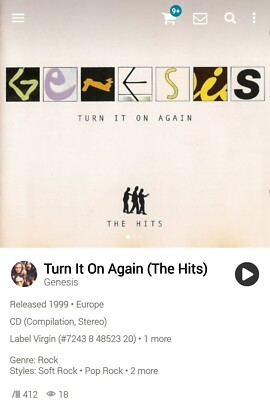 Genesis ~ Turn it on Again CD 1999 Hi-Tech AOR Melodic Yacht Rock WestCoast