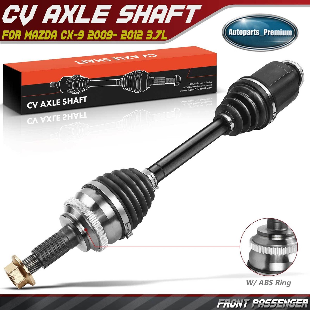 Front Right CV Axle Assembly for Mazda CX-9 2009 2010 2011 2012 V6