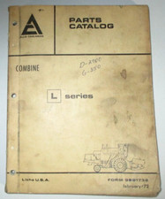 Allis Chalmers Gleaner Serie L Combinar Piezas Catálogo Manual Libro 2-72 ¡ORIGINAL!