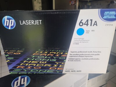 Genuine HP 641A Cyan Original LaserJet Toner Cartridge C9721A ,New ...