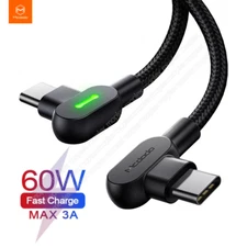 MCDODO 3A PD 60W USB C to Type C Fast Charging Cable Charger Data Charger Cord
