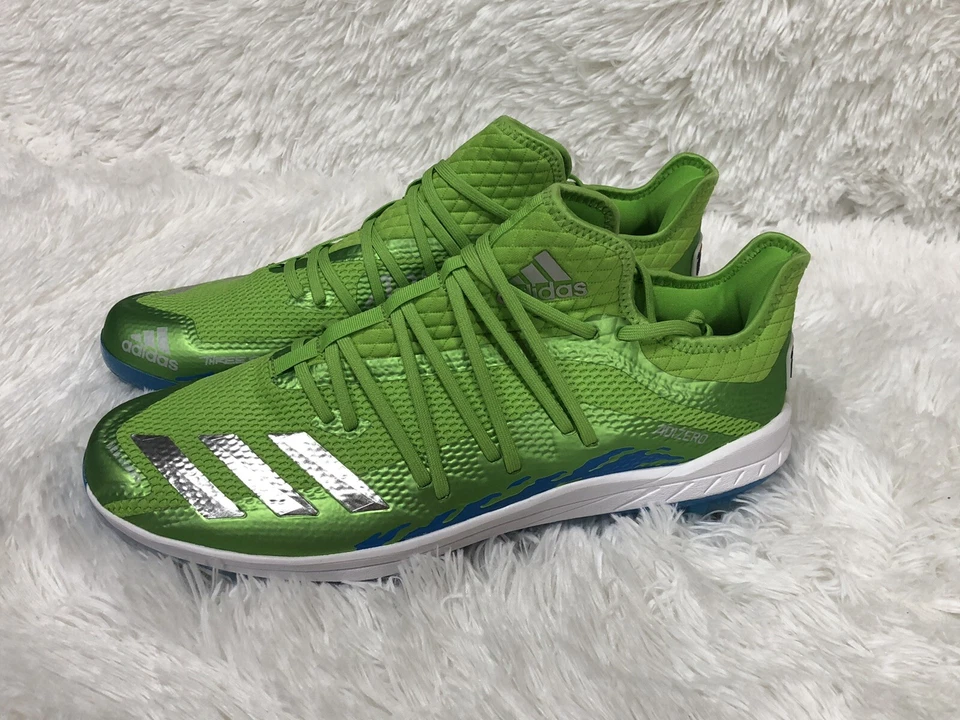 Chuteiras de beisebol Adidas Adizero Afterburner 6 novas velocidades verdes masculinas 13,5 F34363 - Imagem 3 de 4