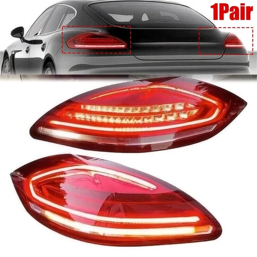 Pair Upgraded Tail Lights Assembly For Porsche Panamera 970 2010-2013 Red RH+LH - Picture 2 of 20