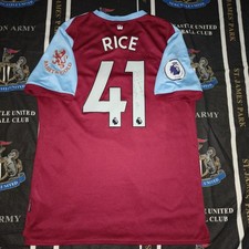 West Ham United Home Football Umbro Shirt Jersey 2019 2020 Declan Rice Size L