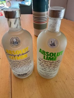 Absolut Vodka Citron altes Design und Lime