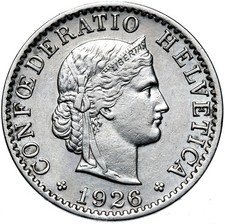 Switzerland - Coin - 20 Rappen 1926 B - Bern - CONDITION!