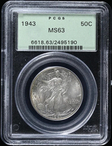 1943-P Liberty Walking Half Dollar — photo from the most recent tracked eBay sale