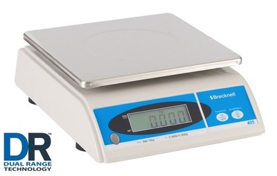 Brecknell 405-15kg Dual Range Tischwaage 1g Genauigkeit bis 6kg, 2g 6-15kg
