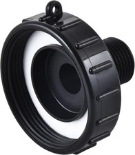 IBC Tote Adapter, Food Grade IBC Drain Adapter, 2.44  Fine Thread  3/4  Male