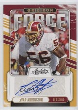 2020 Absolute Gridiron Force Signatures Gold 7/49 LaVar Arrington Auto 1l2a