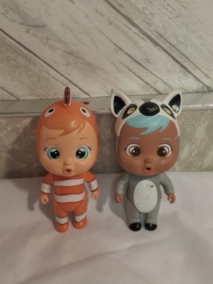Cry Babies Magic Tears 5  Doll Baby Lot, Tears Clown Fish & Lemur Lemu