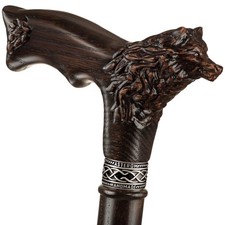 Asterom Walking Cane - Handmade Wolf Cane - Cool Walking Canes for Men and W...