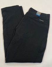 Columbia Women's Fleece Lined Active Fit Straight Leg Pants, Black, Size: 2XL