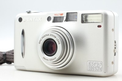 🎦👀🌟N MINT🌟 PENTAX Espio 120SW II Silver Film Camera From JAPAN