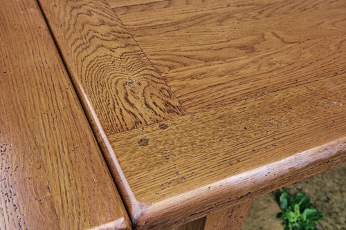 Beautiful 9.2 ft/ 280 cm Solid Oak French Plank Top Refectory Farmhouse Table - Picture 8 of 24