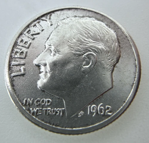 Photo of a 1962-P Roosevelt Dime from an eBay listing that sold on Jul 12, 2026