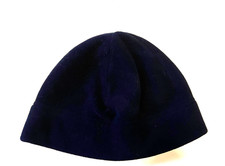 VINTAGE LANDS' END NAVY MICROFLEECE SKULL CAP WINDSTOPPER BEANIE HAT WOMEN MEN