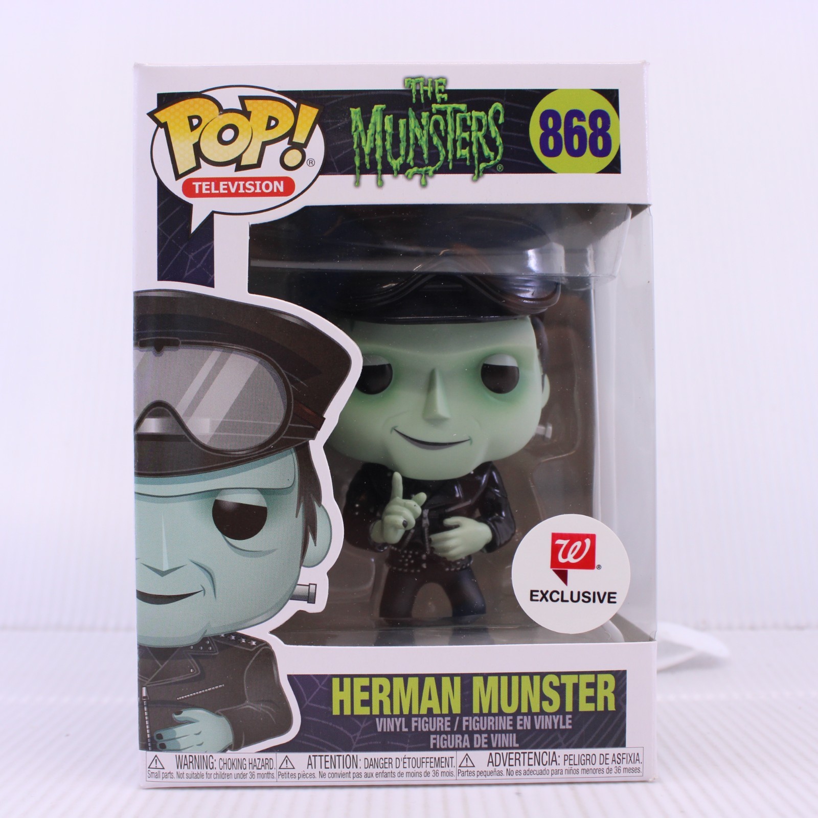 G8 Funko Pop Tv Herman Munster Walgreens Exclusive Munsters Vinyl Figure 868