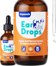 Dog Ear Drops, Dog Ear Cleaner Drops, Ear Infection Treatment for Dogs and Cats,