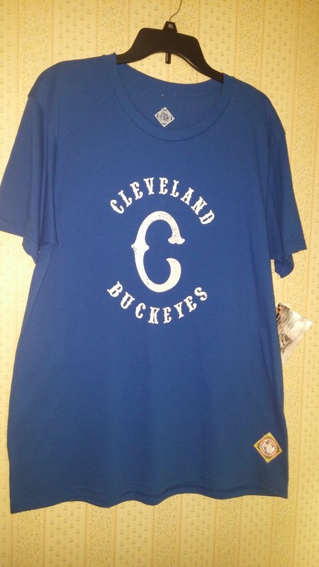 Cleveland Buckeyes Negro American League Baseball T-shirt C logo - XL