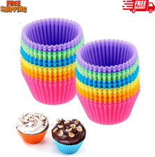 Cupcake Liners, Silicone Baking Cups, Reusable Mini Cupcake Liner, Muffin Liners