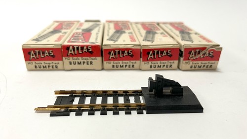 VINTAGE ATLAS HO BUMPER #43 SNAP TRACK IN ORIGINAL BOX (FIVE) MINT NOS - Picture 4 of 6