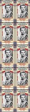 Audie Murphy 1945 US Army Medal of Honor Mint Vignette Stamp Strip of 10