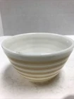 PYREX 401 Tan Sandalwood Beige Stripe 1 1/2 Pt Vintage Small Mixing Bowl