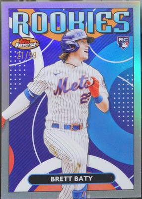 2023 Finest - Finest Rookies Design Variation #FRD-16 Brett Baty /99 NM
