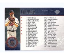 1996 Studio Checklist Greg Maddux / Randy Johnson #48