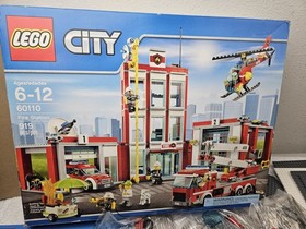 LEGO CITY 60110 FIRE STATION  BAGS 4-5-6-7-8-9-10 SEALED, INSTRUCTS  1-2-3- MISS