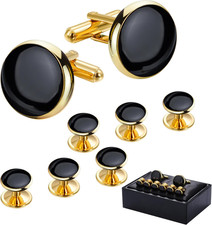 Men  S Cufflinks and Tuxedo Studs Set with Gift Box; Men  S Jewelry or Accessories