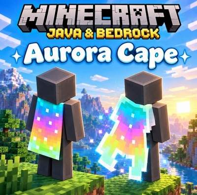 Minecraft Aurora Cape   | Java & Bedrock | Fast Delivery   