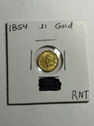 1854-P Type 1  Liberty Head Gold Dollar UNC Nice Type Coin