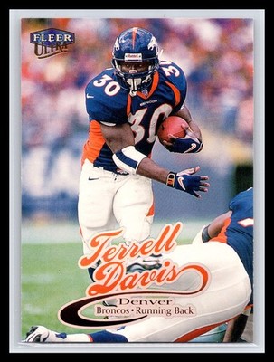 1999 Ultra #1 Terrell Davis Base Card Denver Broncos HOF