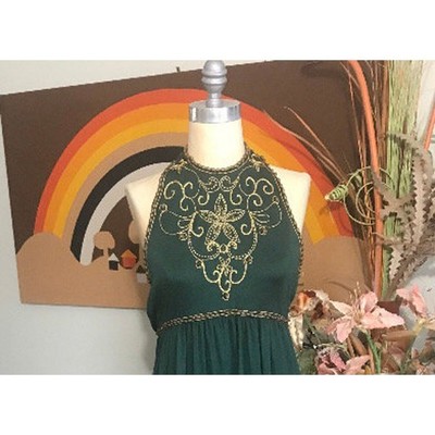 kelly green halter dress Kelly Green Ruffle Halter Set – MiMi-Michelle Boutique main image 1