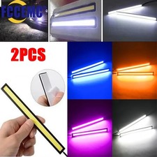 2-Pack Ultra-Thin COB LED Daytime Running Lights for Cars 12V Waterproof