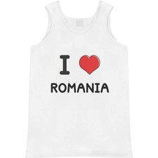 'I Love Romania' Adult Vest / Tank Top AV033042