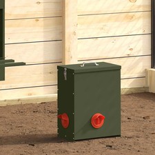 Hühnerfütterer Tierbedarf Tierfütterer Geflügel-Feeder Futterrinne vidaXL