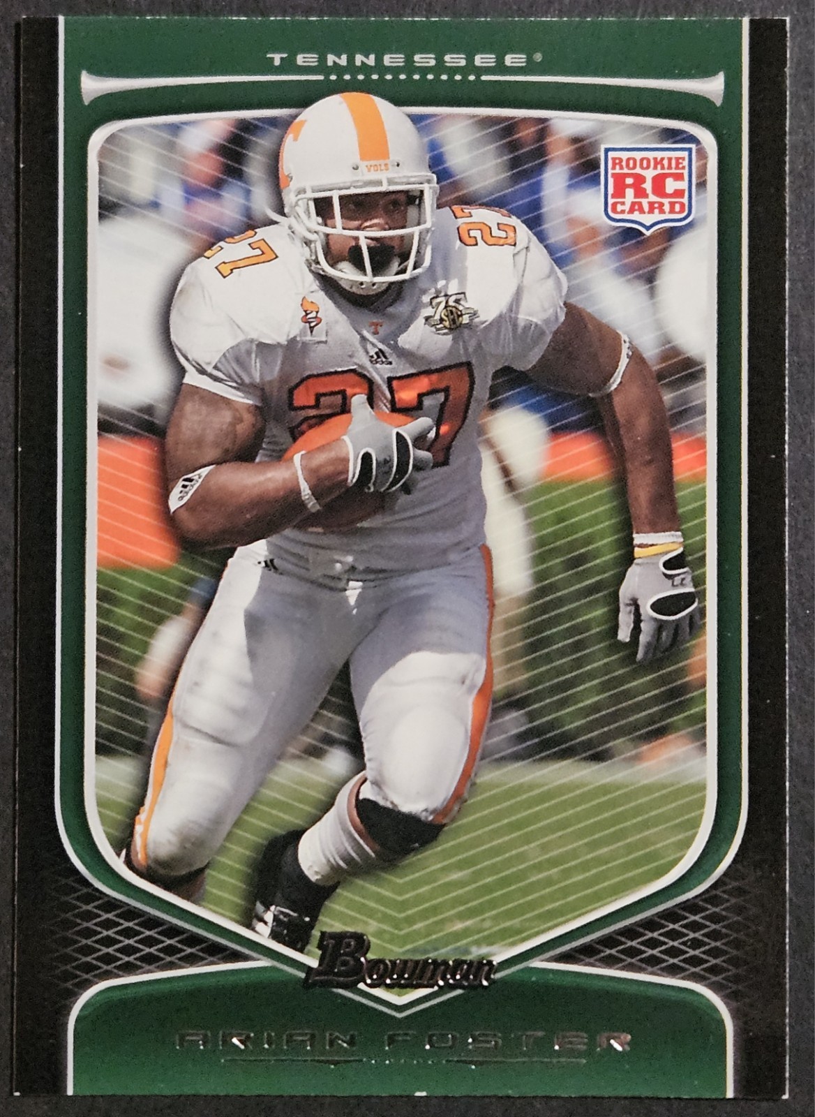 2009 Bowman Draft Picks #183 Arian Foster Rookie RC Tennessee Volunteers Texans