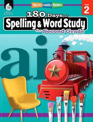 Pesez Rhoades - 180 Days of Spelling and Word Study for Second Grade   - X555z