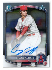 2025 1st Bowman RC AUTO George Klassen #CPA-GK! Angels! Rookie! Autograph!