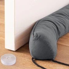 Joypea 36" Door Draft Stopper for Bottom of Door, Block Hot 36 Inches, Gray 