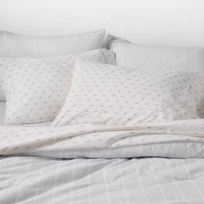 Queen Percale Seagull Sheet Set Light Blue - The Hollister