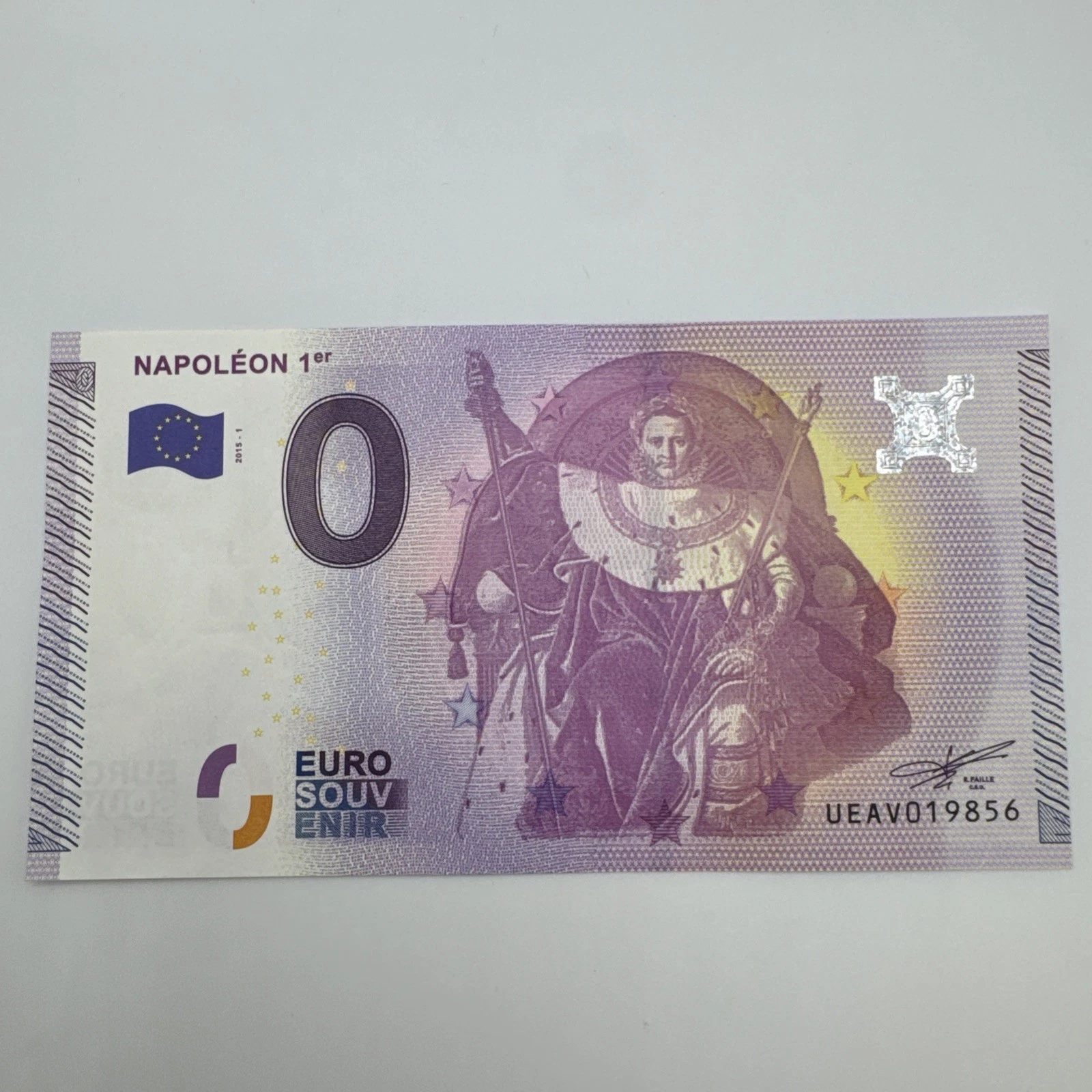 Billet  Zéro 0 € Euro Touristique / Souvenir Napoléon 1er 2015-1