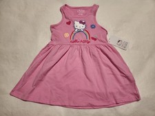 NWT Children's Place Hello Kitty Rainbow Girls Sleeveless Tank Dress