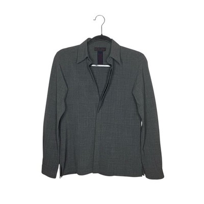 Ralph by Ralph Lauren Women s Blazer Gray Asymmetrical Button Size Small