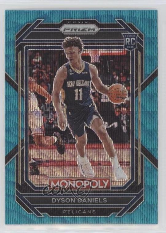2022-23 Panini Prizm Monopoly Teal Wave Prizm Dyson Daniels #57 Rookie RC 10nl