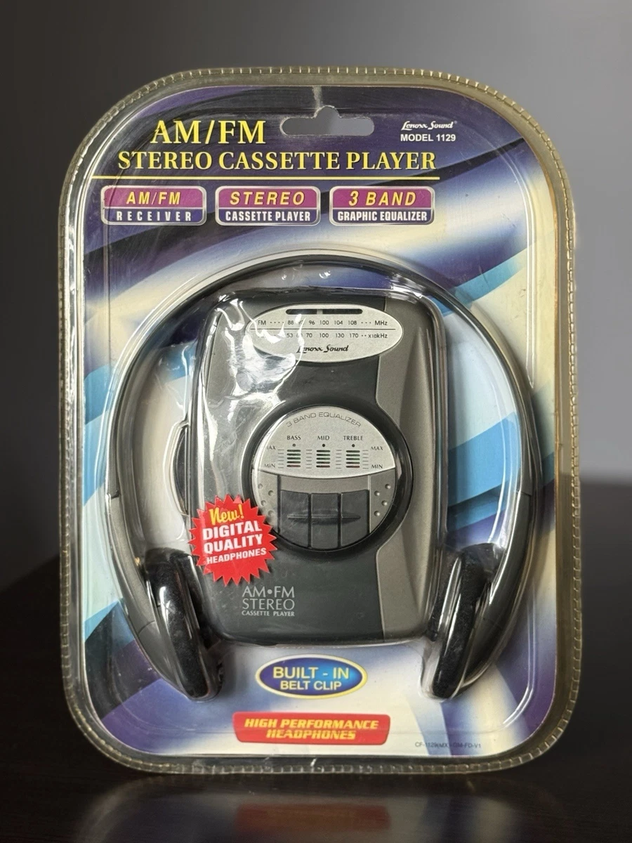 Sealed Lenoxx Sound Model1129 AM/FM Stereo Cassette Player Vintage