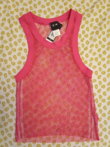 adidas Originals Triple Shock Pink Crystal Rhinestones Tank Top Beyonce IVY PARK - Picture 2 of 13